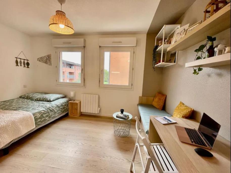 Studio Orchidee - Metro Arenes - Hopital A 5 Mn Apartment Toulouse Ngoại thất bức ảnh