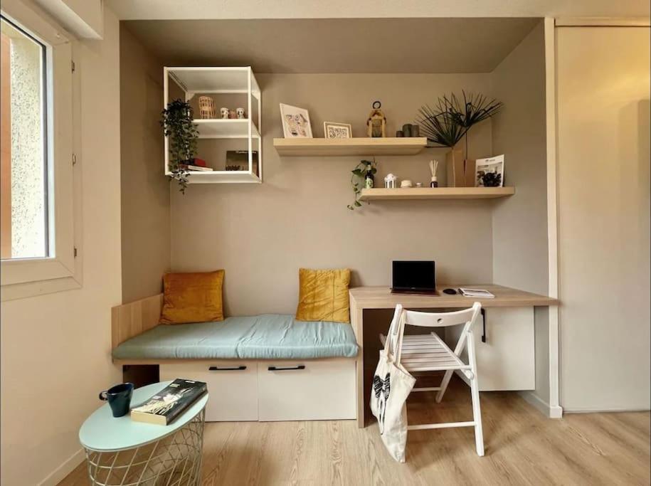 Studio Orchidee - Metro Arenes - Hopital A 5 Mn Apartment Toulouse Ngoại thất bức ảnh